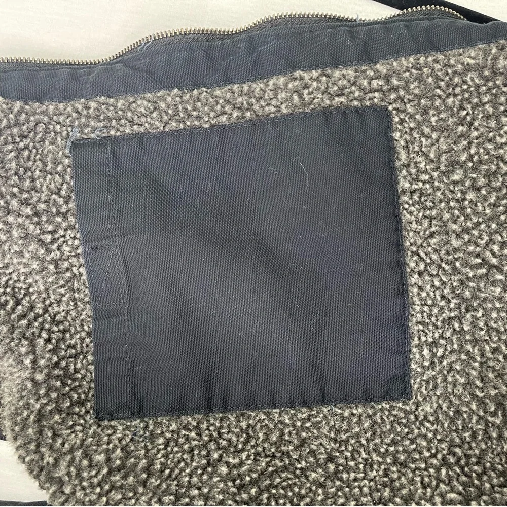 Lee Men’s Size XL Black Canvas Faux Sherpa Lined Vest - Picture 4 of 15